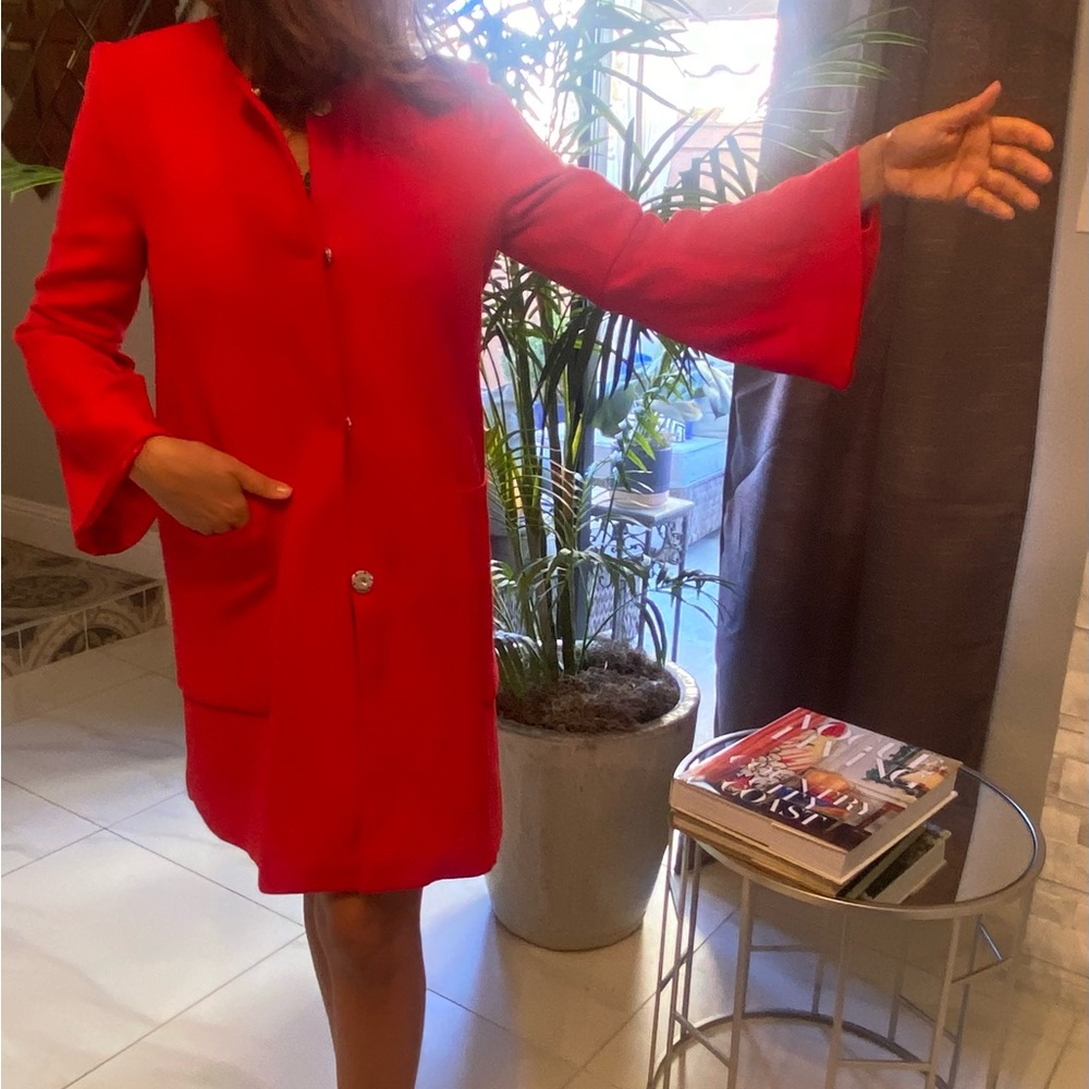 Bagatelle Vibrant Red Trench Coat